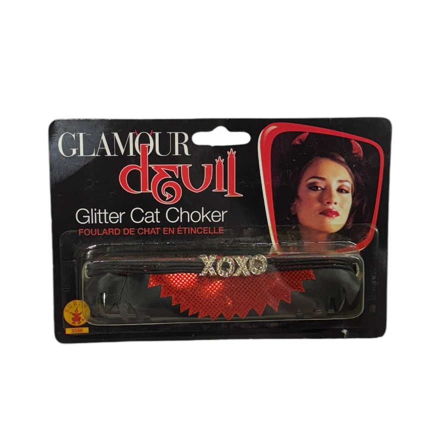 Rubies Glamour Devil Glitter Cat Choker Brand New In Packaging Never Used